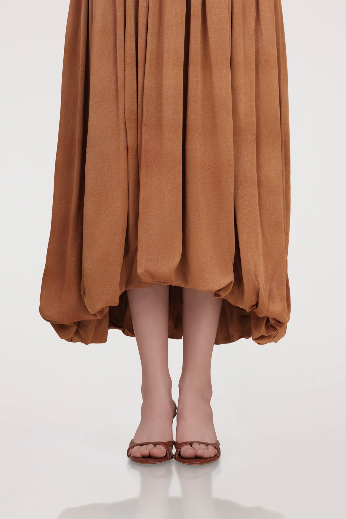 Curved Yoke Volume Skirt