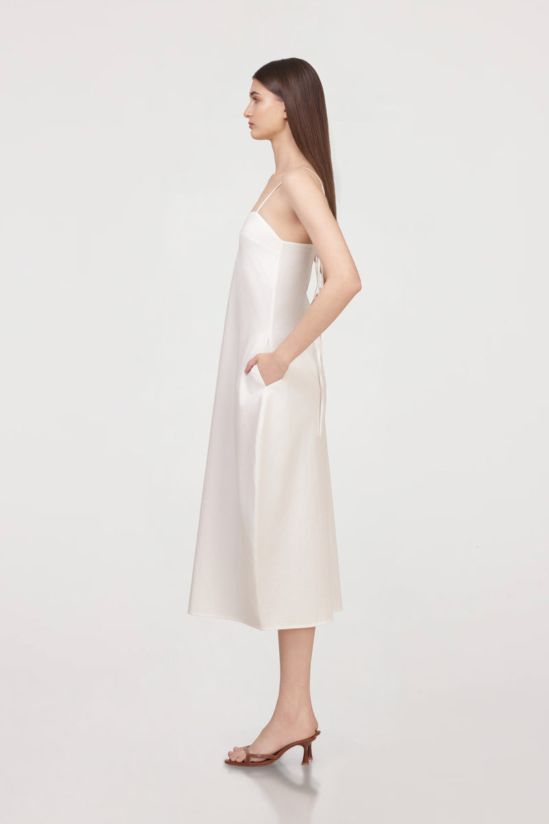 Sculptural Poplin Dress
