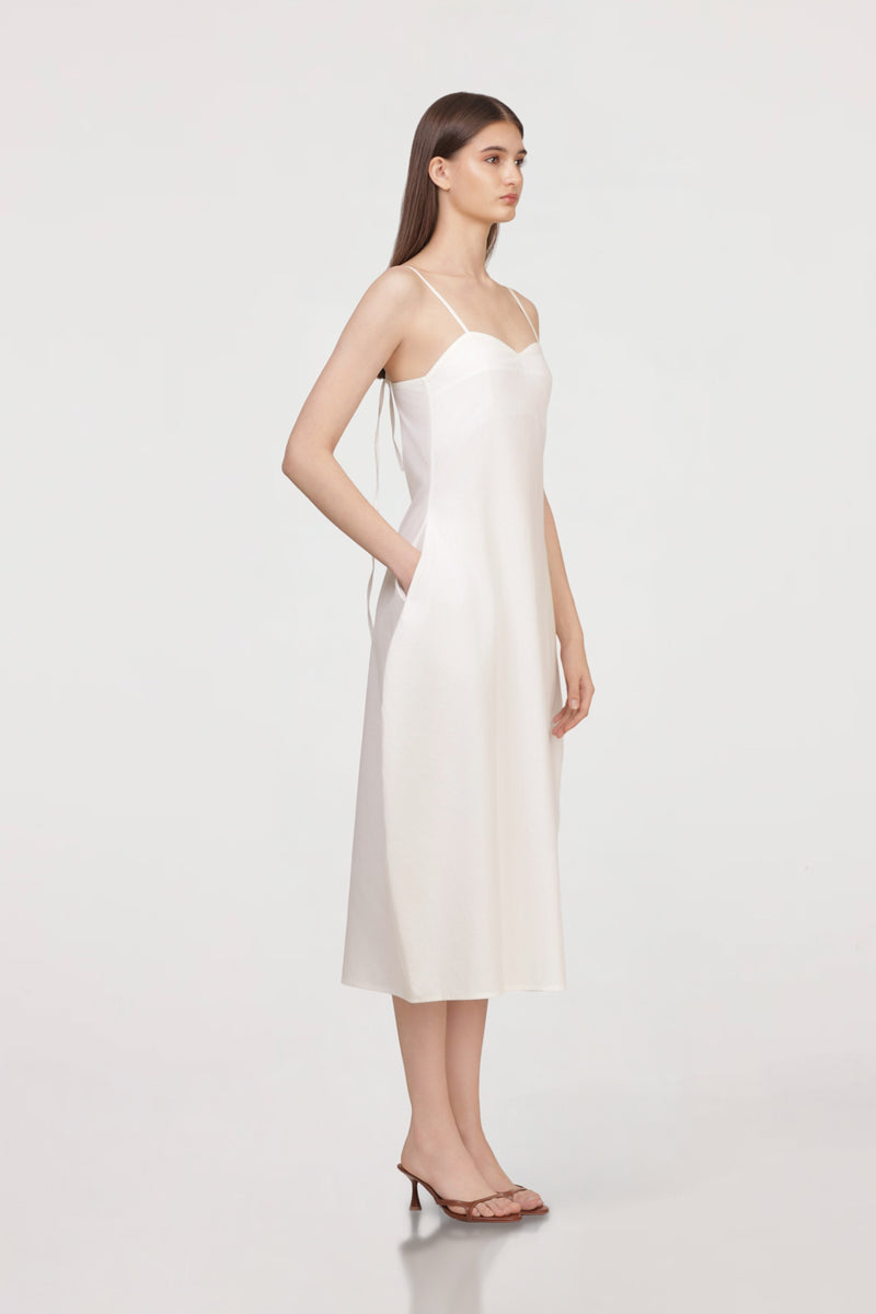 Sculptural Poplin Dress