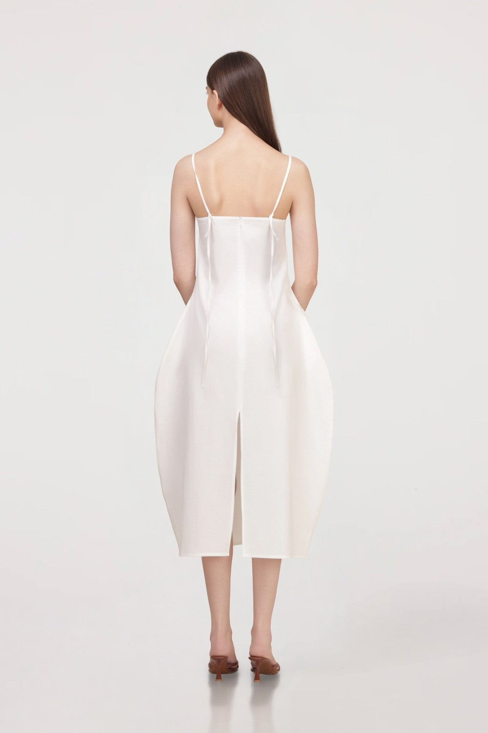 Sculptural Poplin Dress