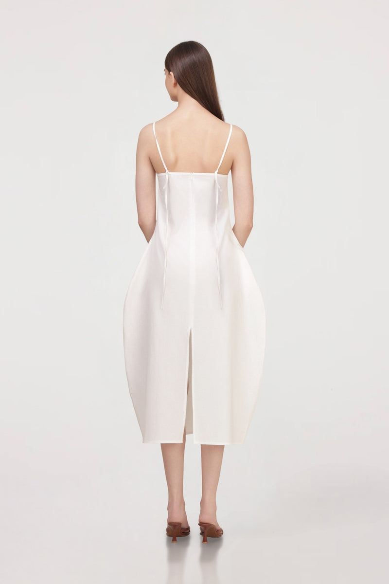 Sculptural Poplin Dress